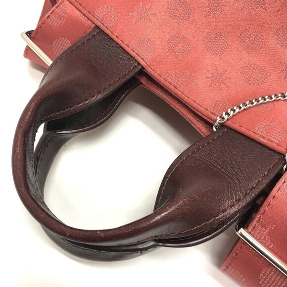 HUNTING WORLD Overall handle Backpack Bag with Charm Backpack Canvas wine-red - Picture 8 of 14